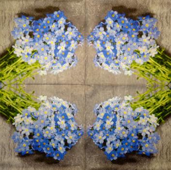 313 Blumen Sonstige - 3-lagig - WIDA - 35x35 cm